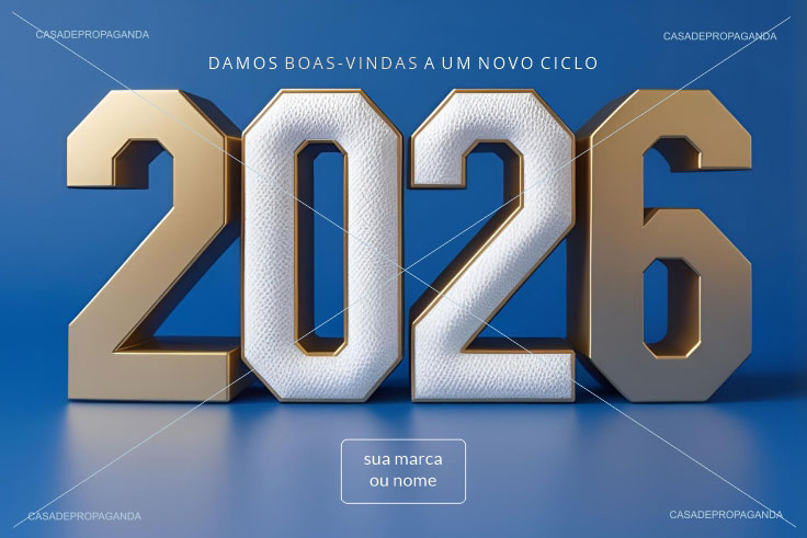 Cartão de Ano Novo 2026 Empresas
