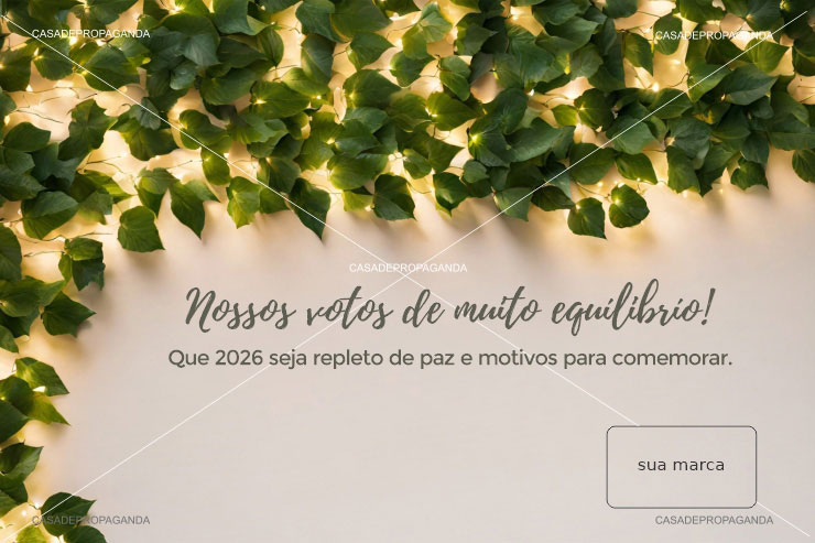 Cartão Natal Equilíbrio