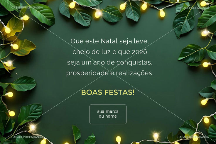 Cartão de Natal Clientes Leve