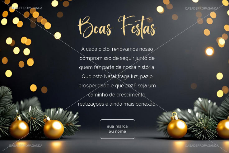 Cartão Natal Corporativo Ciclos
