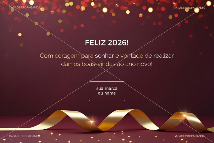 Cartão Natal Corporativo Coragem