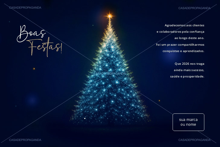 Cartão de Natal Empresas Confiança