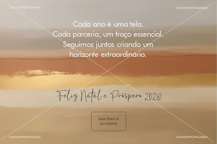 Cartão de Natal Tela Empresas