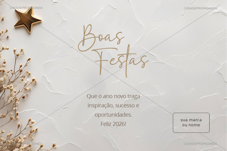 Cartão Natal Empresas Textura