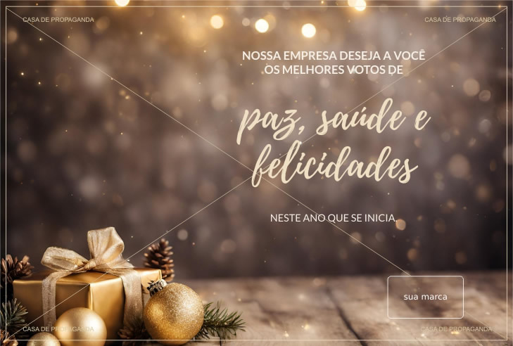 Cartão Presente Dourado