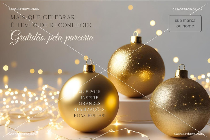 Cartão Natal Reconhecimento