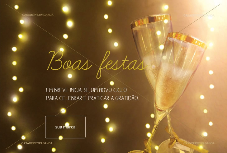 Cartão de Natal Taças