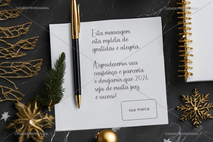 Cartão de Natal Recado Noel