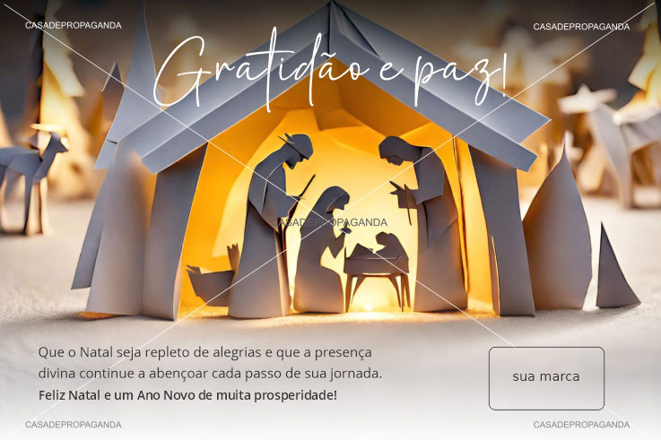 Cartão de Natal Belém